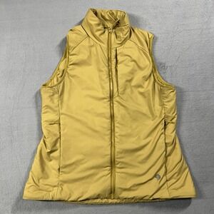 Mountain Hardwear Vest Womens L Yellow Kor Strata Full Zip Full Zip Pockets